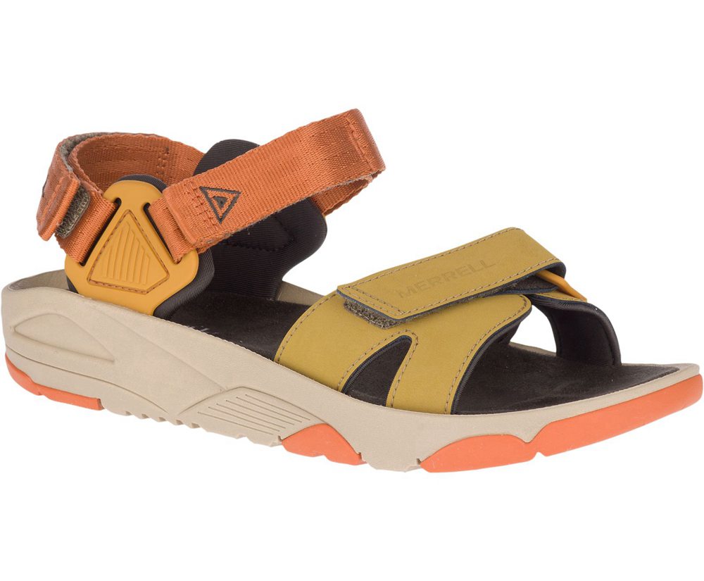 Merrell Sandaler Herre - Belize Convertible Web - Gul/Orange - BPA503619